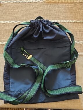 THIRTY ONE -Women's Navy And Green Sling Bag W/ Matching Key Chain